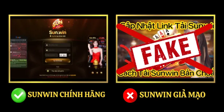 THÔNG BÁO LỪA ĐẢO SUNWIN 2 Phan Biet Sunwin Chinh Hang Gia Mao Moi Nhat